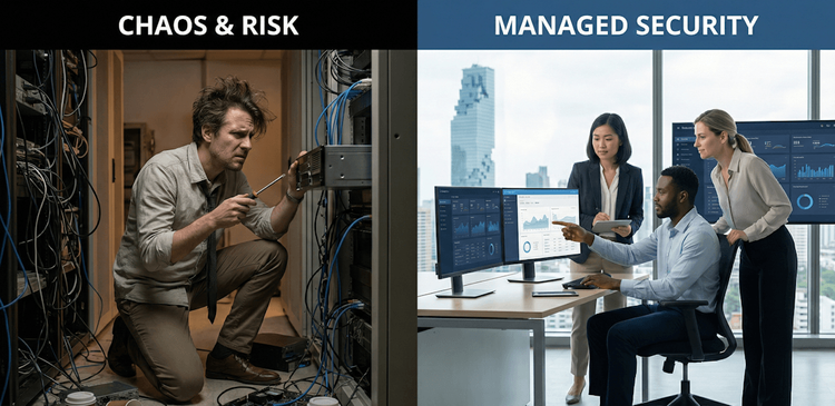 For many small businesses in Bangkok, IT support starts informally. It might be a freelance "IT guy" you call when things break, or perhaps a tech-savvy employee who helps out in between their actual job duties.
While this "break-fix" approach might...